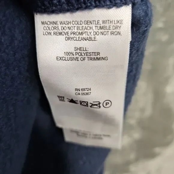 Columbia Men’s 2XL Fleece Zip Vest Navy Blue - Picture 7 of 10